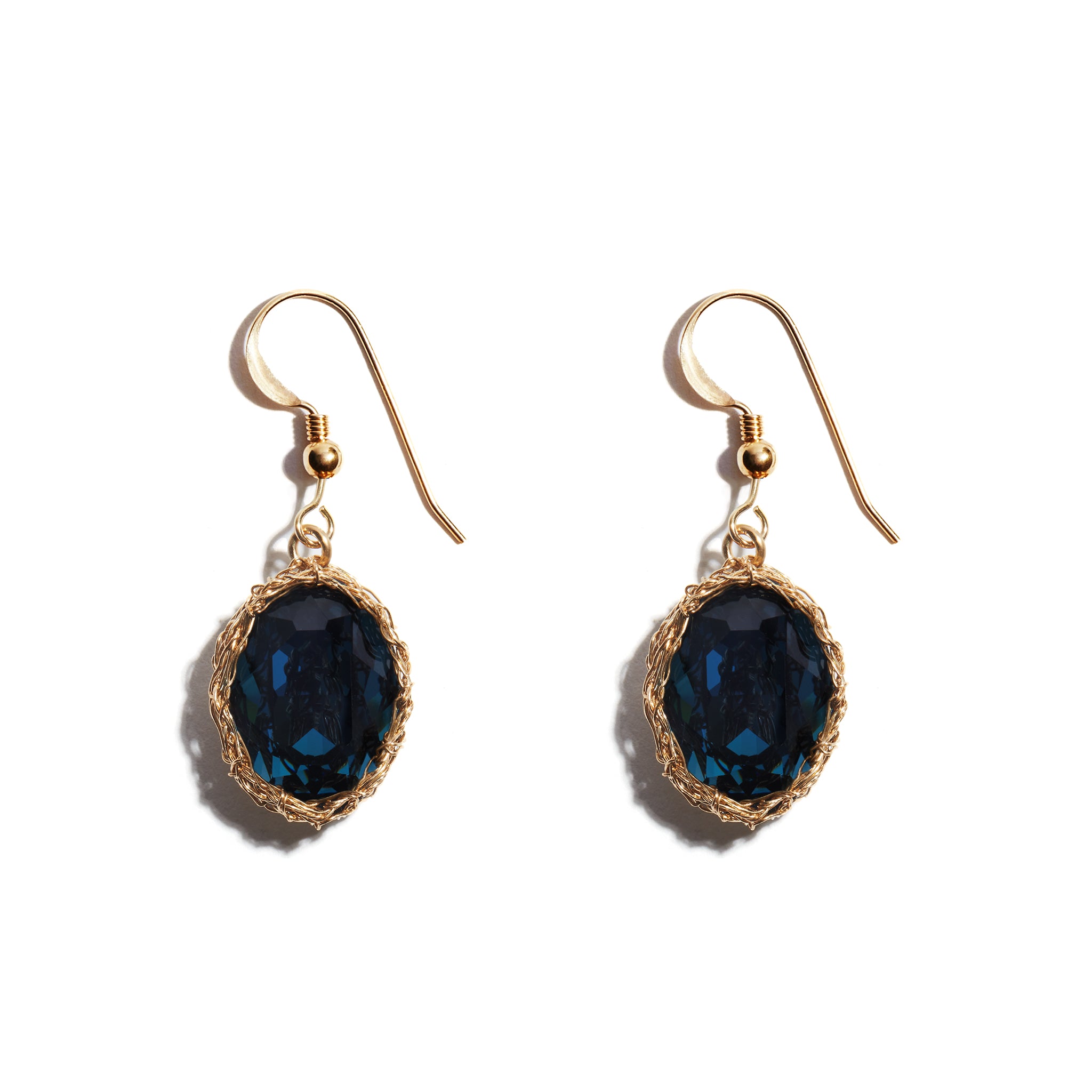 Navy earrings outlet