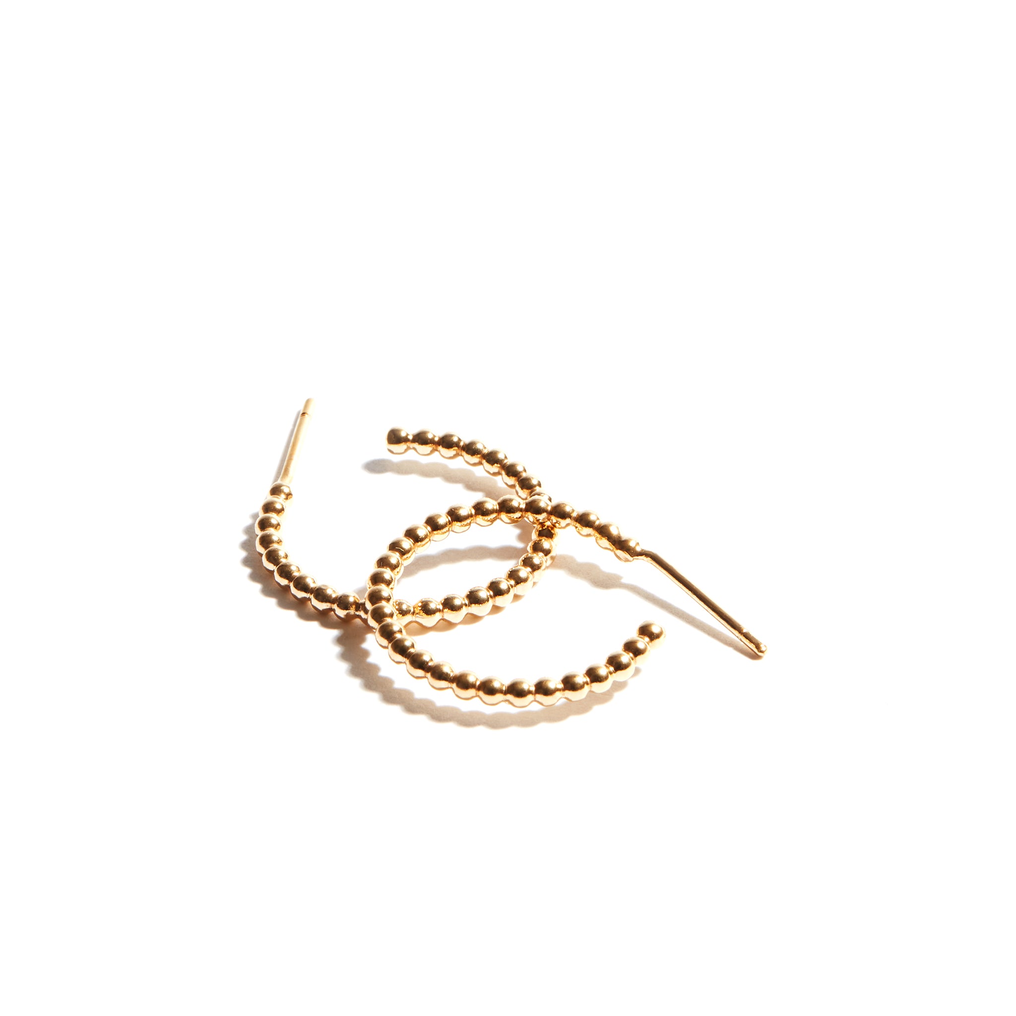 Stylish Medium Bubble Hoop Earrings made from 14ct gold fill, featuring a textured design with small bubbles, perfect for adding a touch of charm to any outfit.