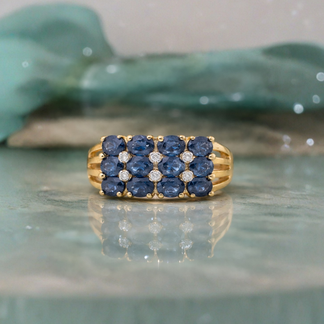  Sapphire & Diamond Dress Ring