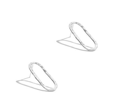 Crafted from sterling silver, these versatile Hammered Clip Studs are perfect for any occasion.