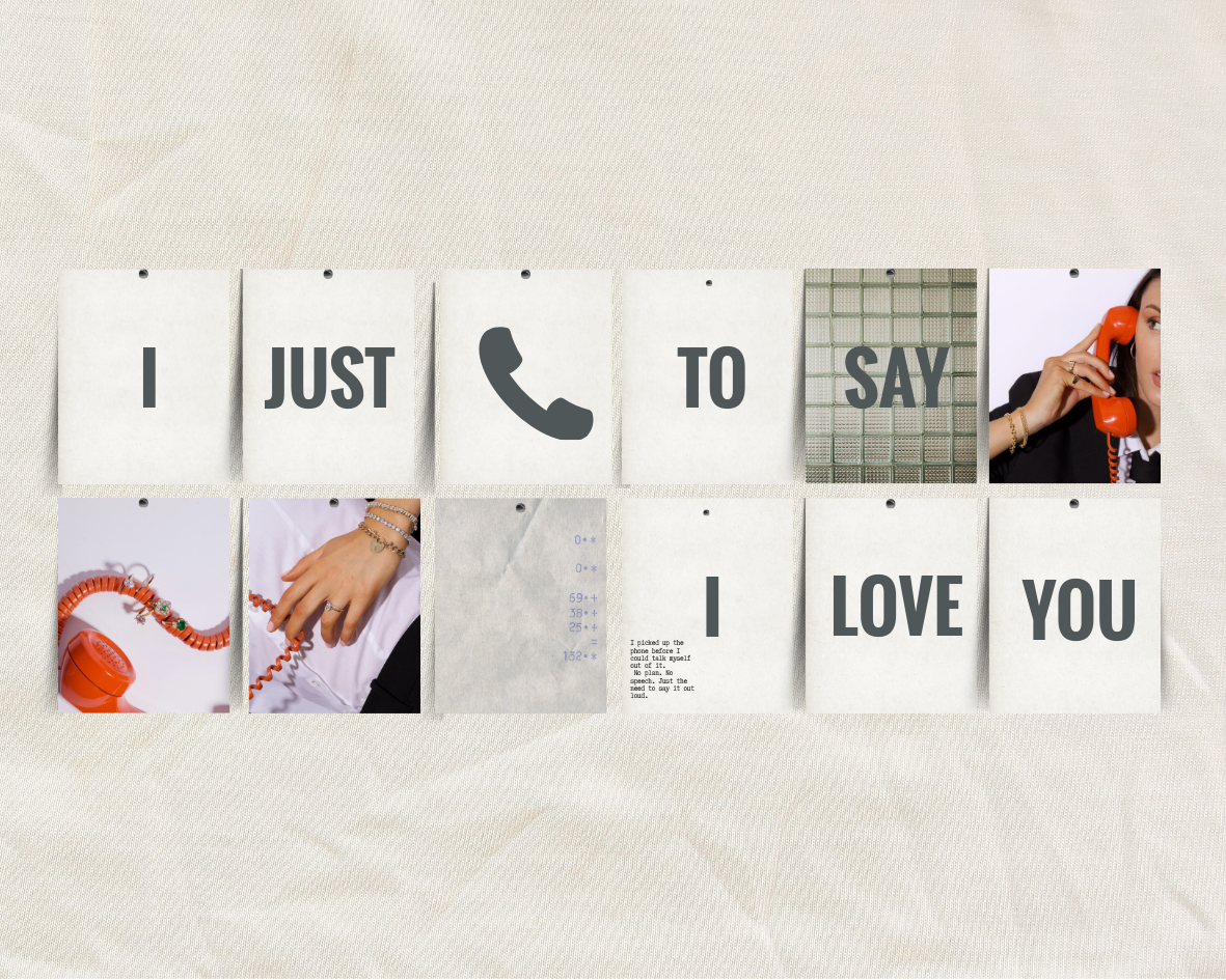 Wall with framed pictures and text on a white background