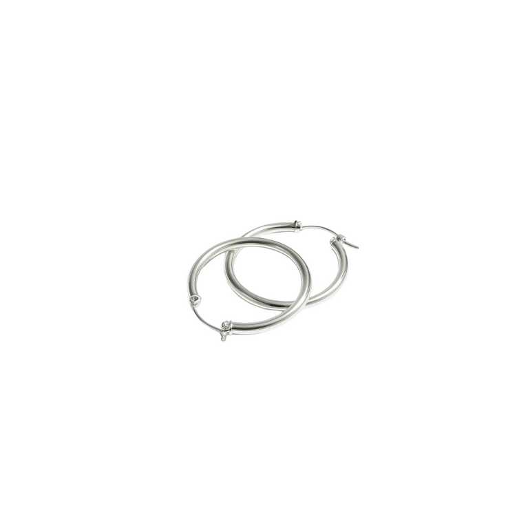 Sterling Silver 22mm Hoop Earring 