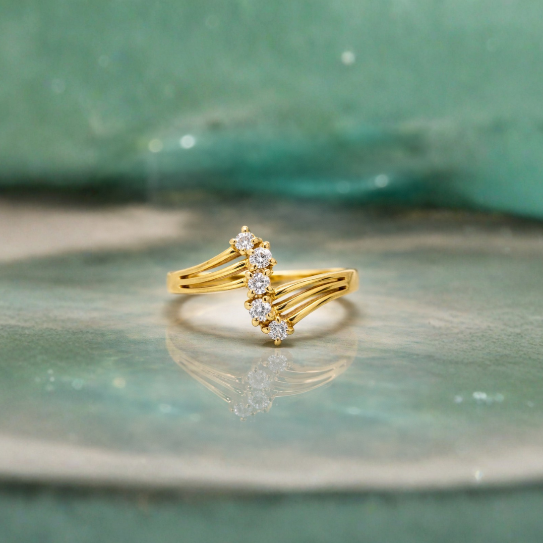 Vintage ring in 9ct gold, 