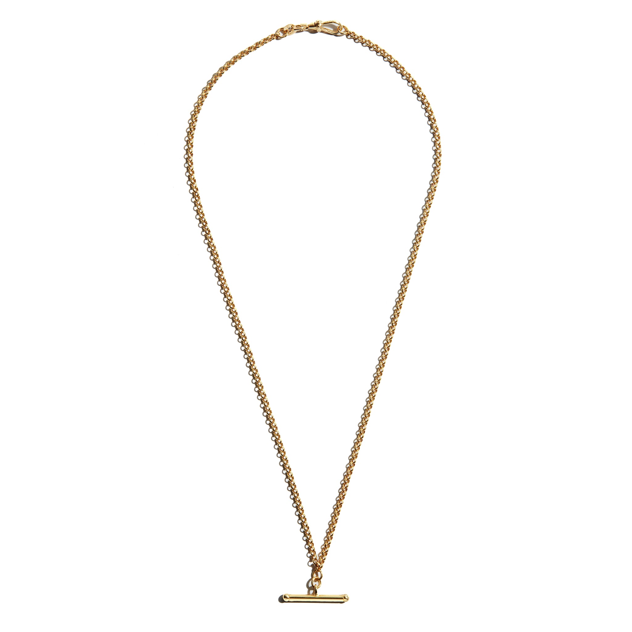 T Bar Belcher Chain Necklace Seoid n