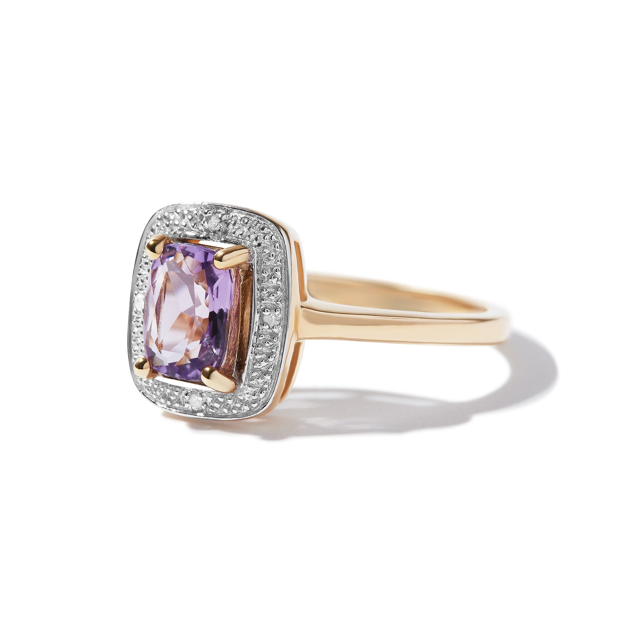 Light on sale amethyst ring