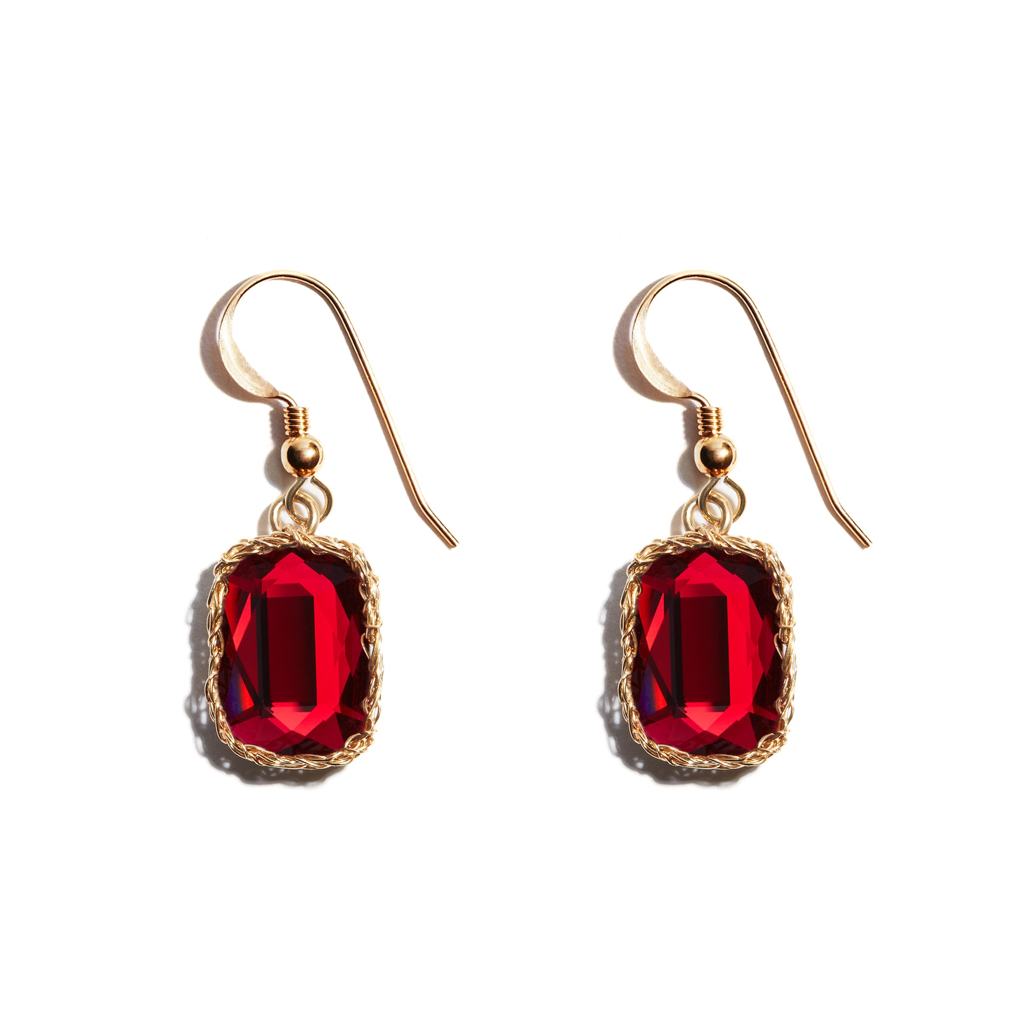 Champagne stone earrings top