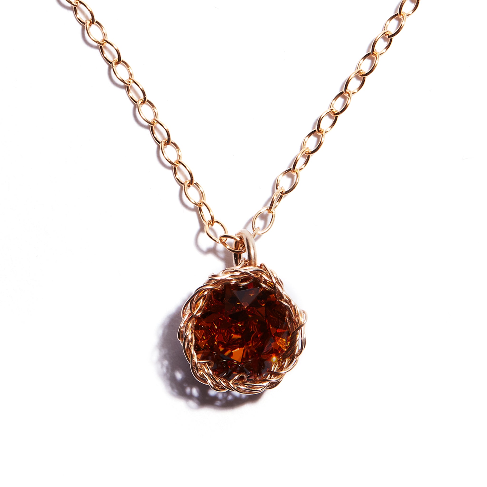 November Birthstone Topaz Birthstone Necklace Seoidin