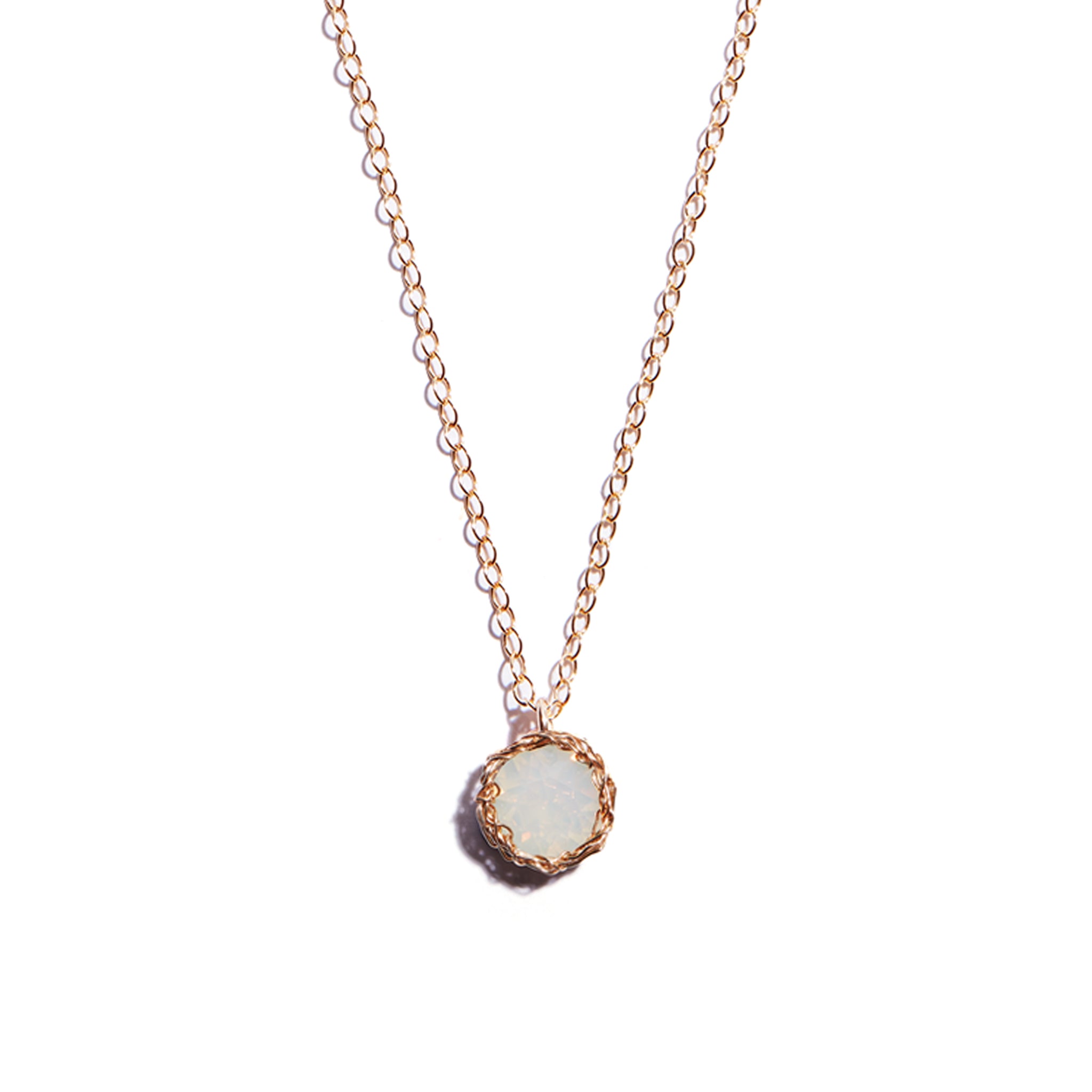 October opal birthstone necklace shop