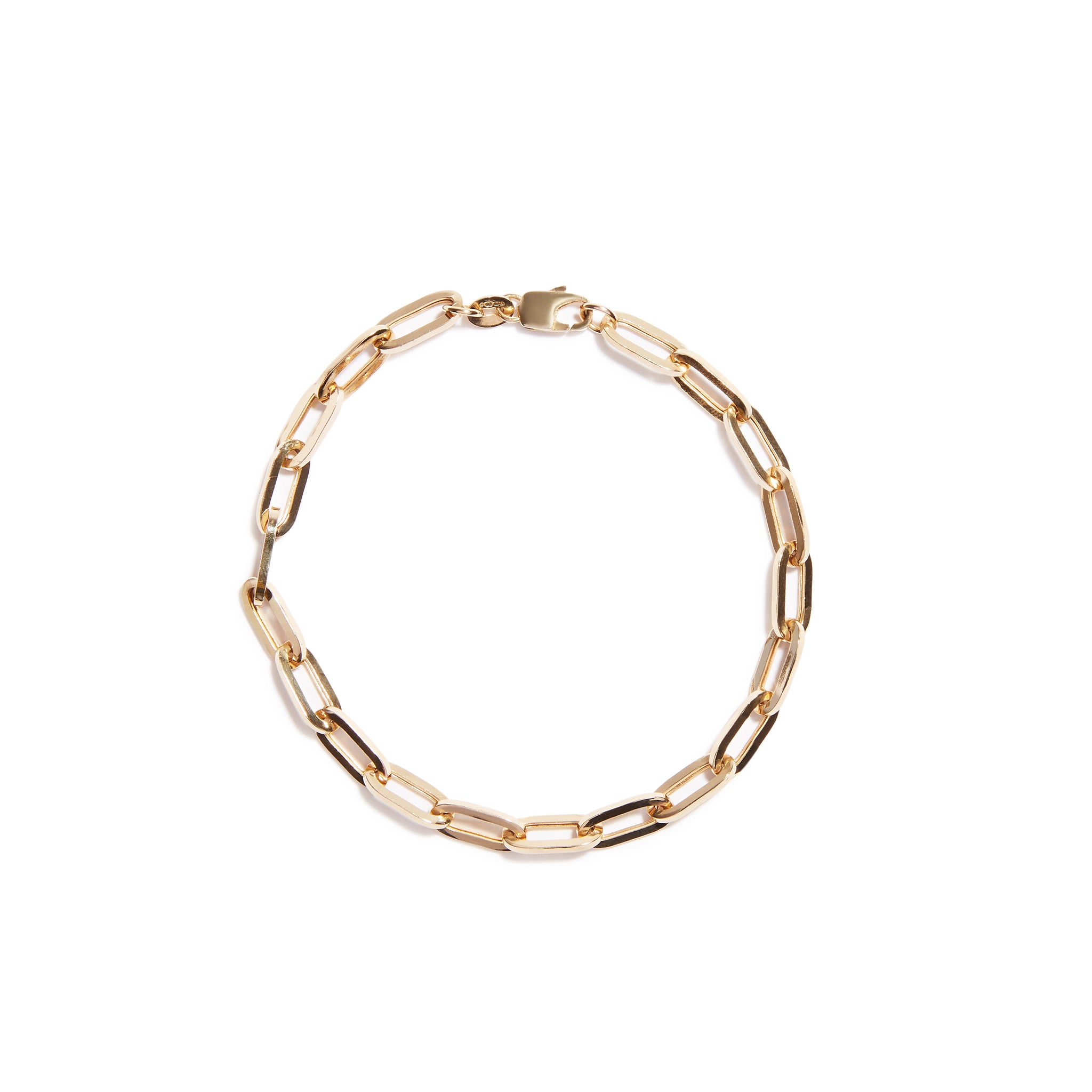 9 carat shops gold chain bracelet