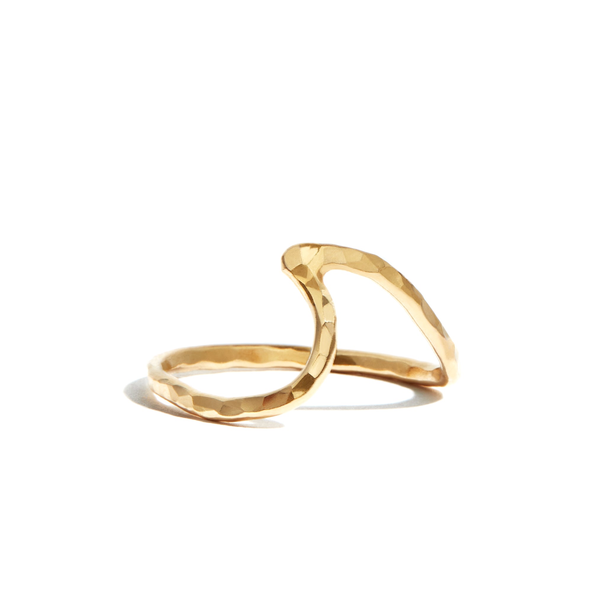 Real gold hot sale wave ring