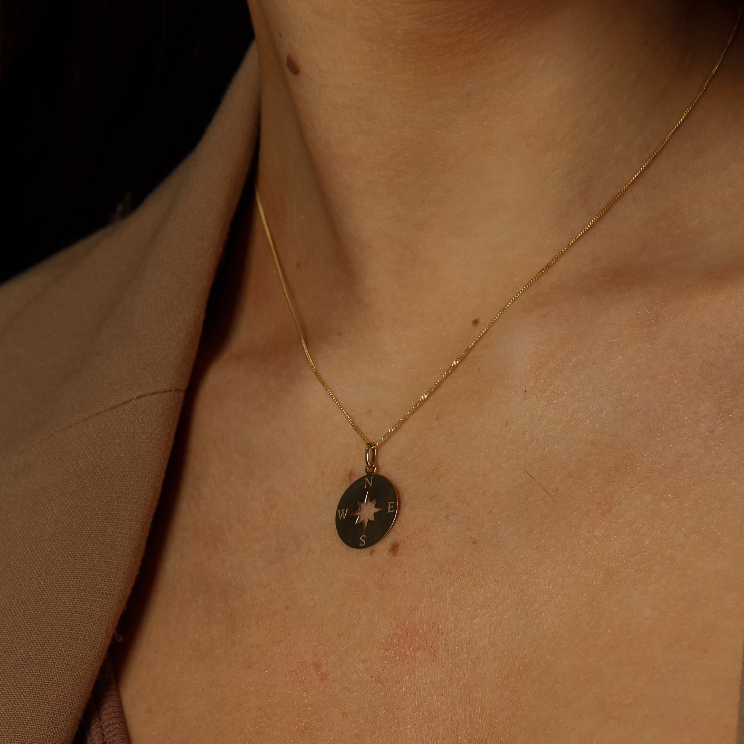 Compass Rose Diamond Pendant – Small – Modern Jewelers